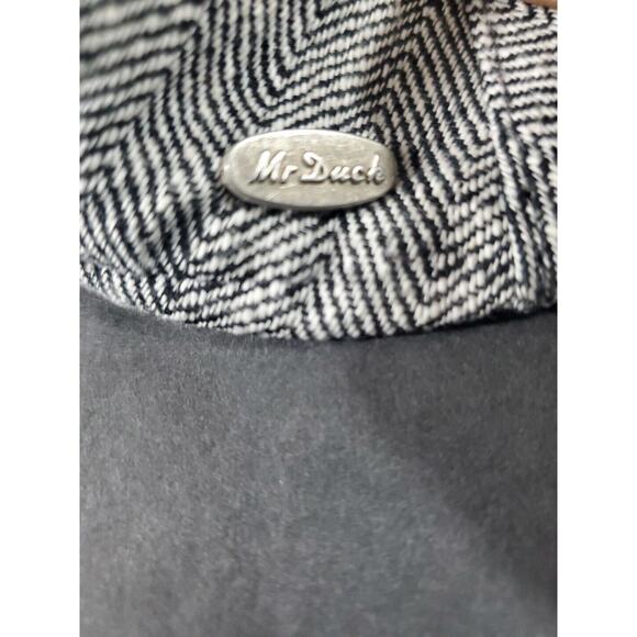 Mr Duck Erigaray Size Large Herringbone Cotton Linen Blend Newsboy Gatsby Cap - Picture 12 of 16